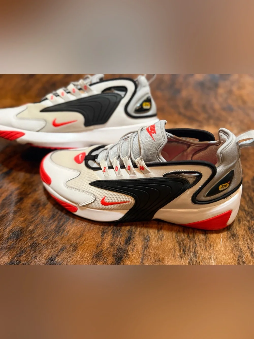 Nike Air Zoom 2K 2019 Grey Infrared White Red AO0269-105 MENS 12 Sneaker Classic